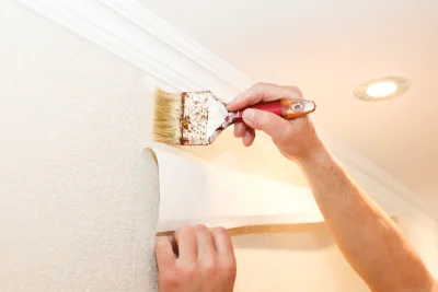 Pose de papier peint à Busloup — revêtements muraux et toiles de verre